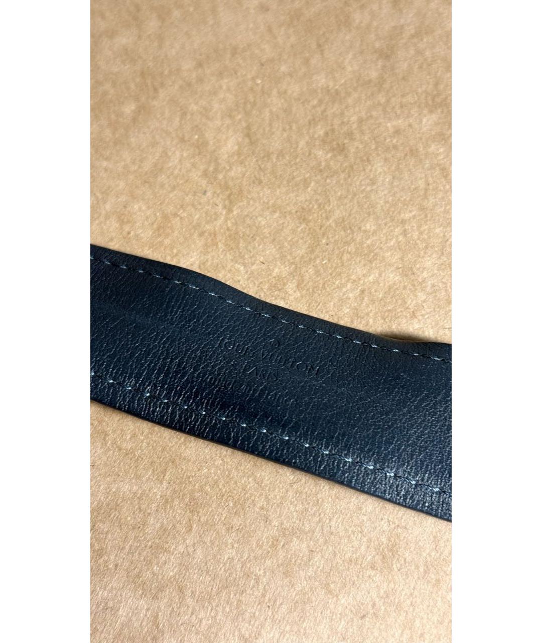 LOUIS VUITTON Коричневый кожаный ремень, фото 3