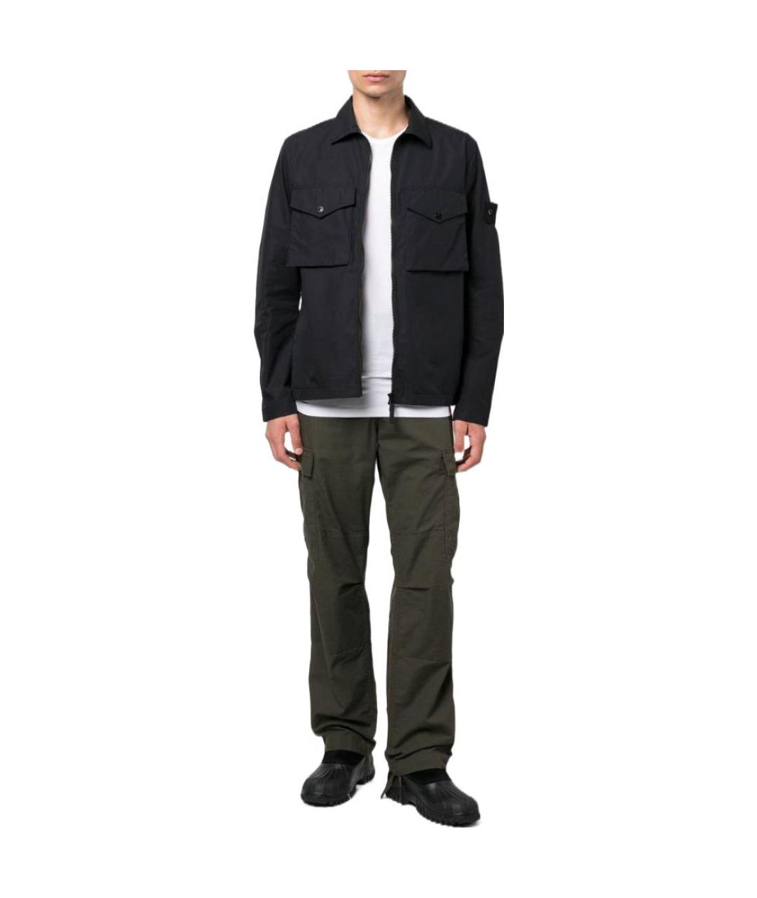 STONE ISLAND Черная куртка, фото 2