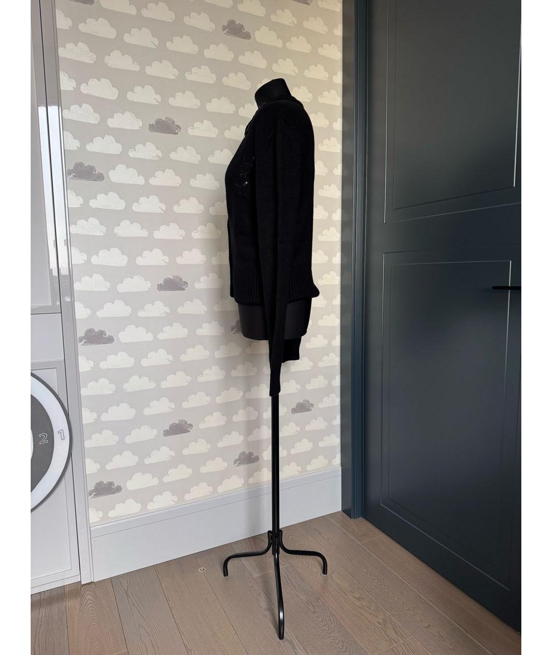 SAINT LAURENT Черный кашемировый кардиган, фото 4