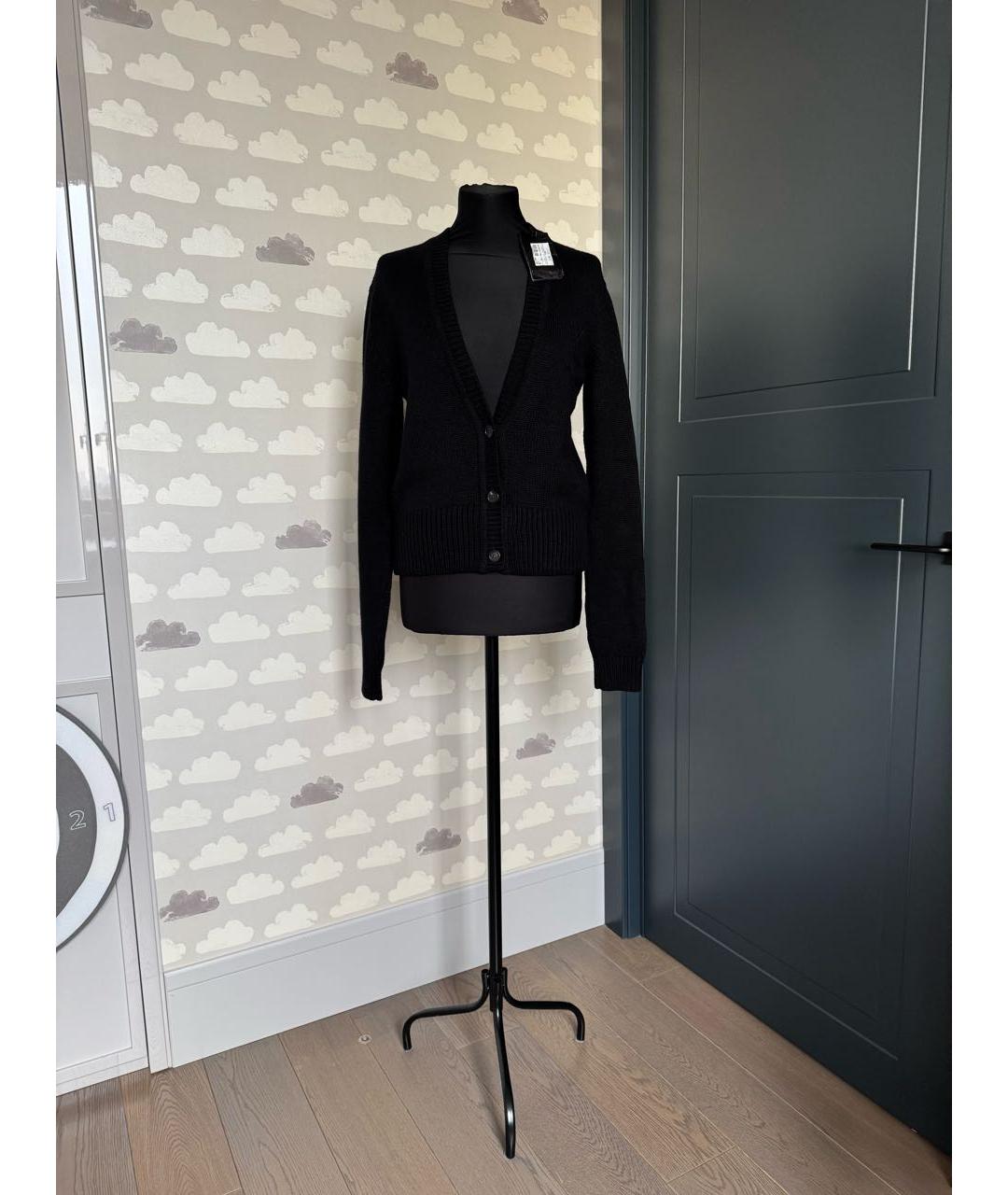 SAINT LAURENT Черный кашемировый кардиган, фото 3