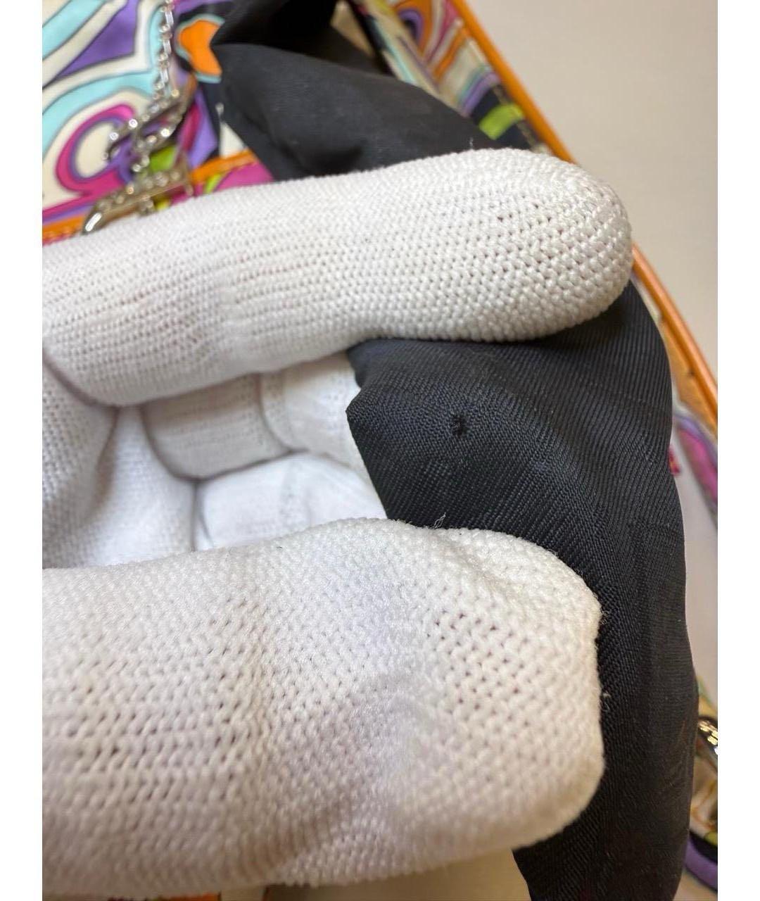 EMILIO PUCCI Мульти тканевая сумка с короткими ручками, фото 6