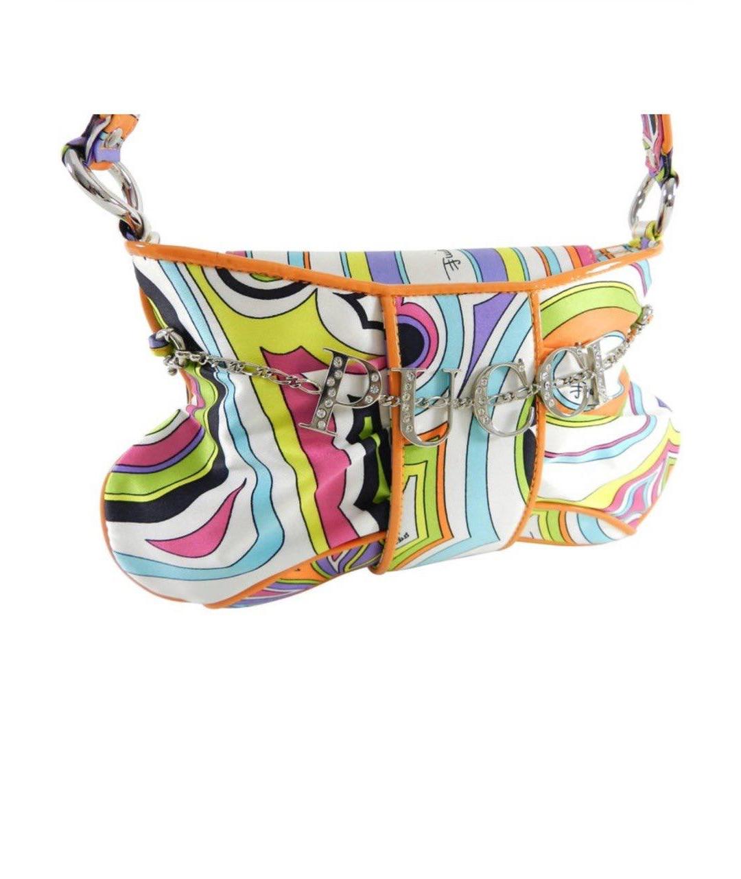 EMILIO PUCCI Мульти тканевая сумка с короткими ручками, фото 4