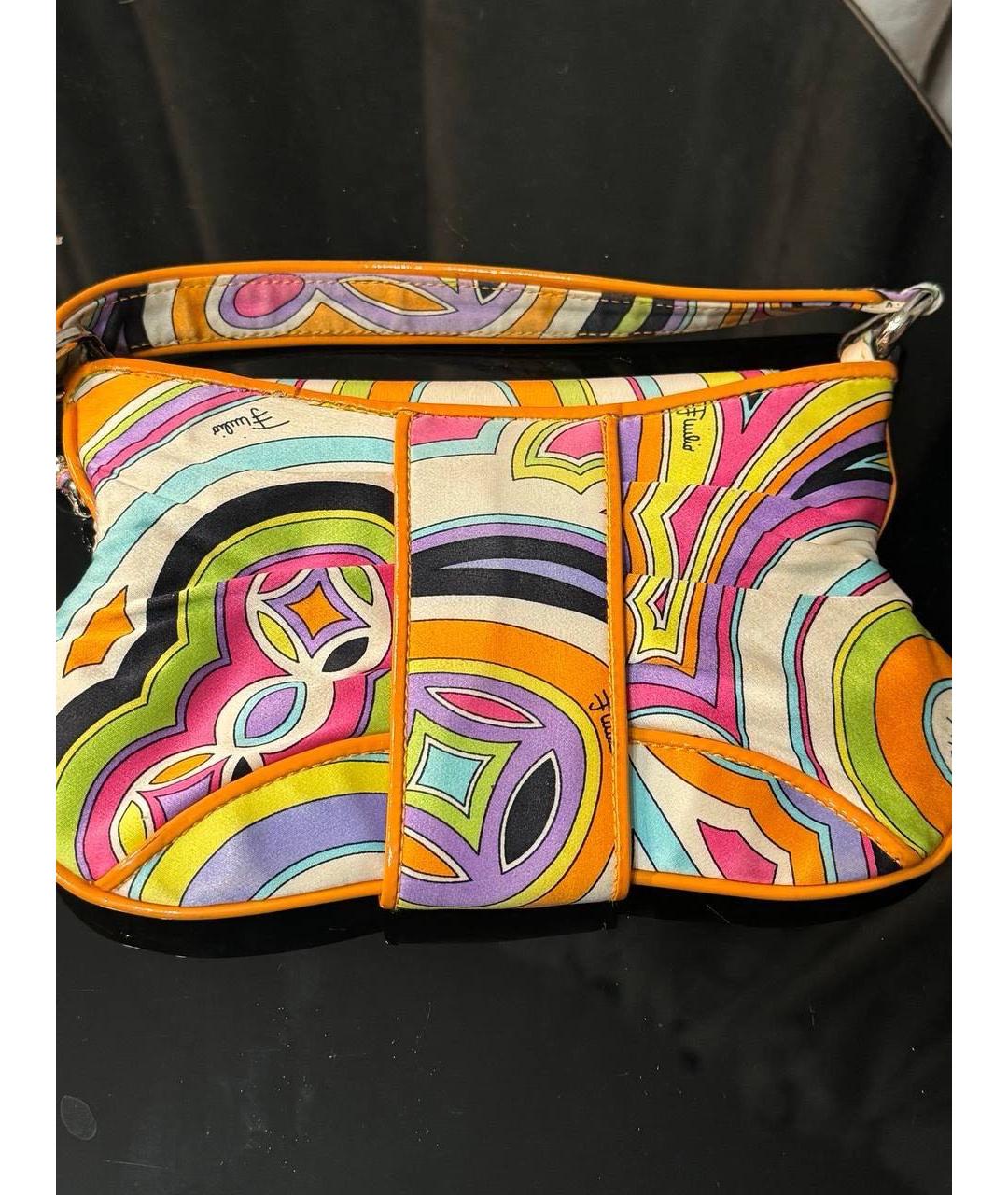 EMILIO PUCCI Мульти тканевая сумка с короткими ручками, фото 3