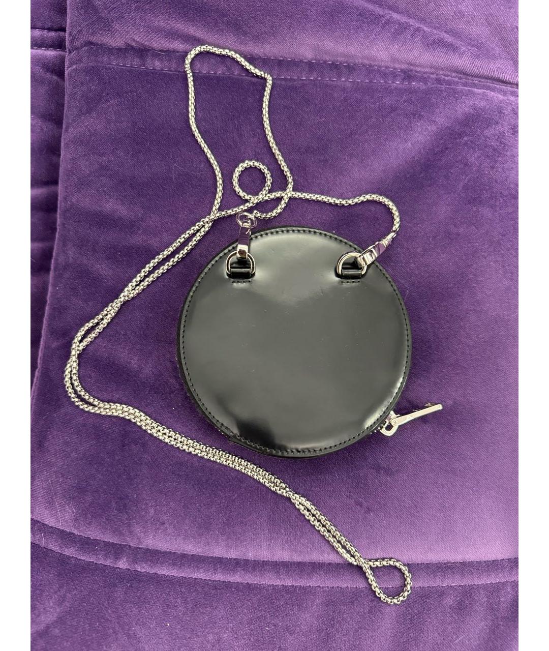 PRADA Черная сумка через плечо из лакированной кожи, фото 2