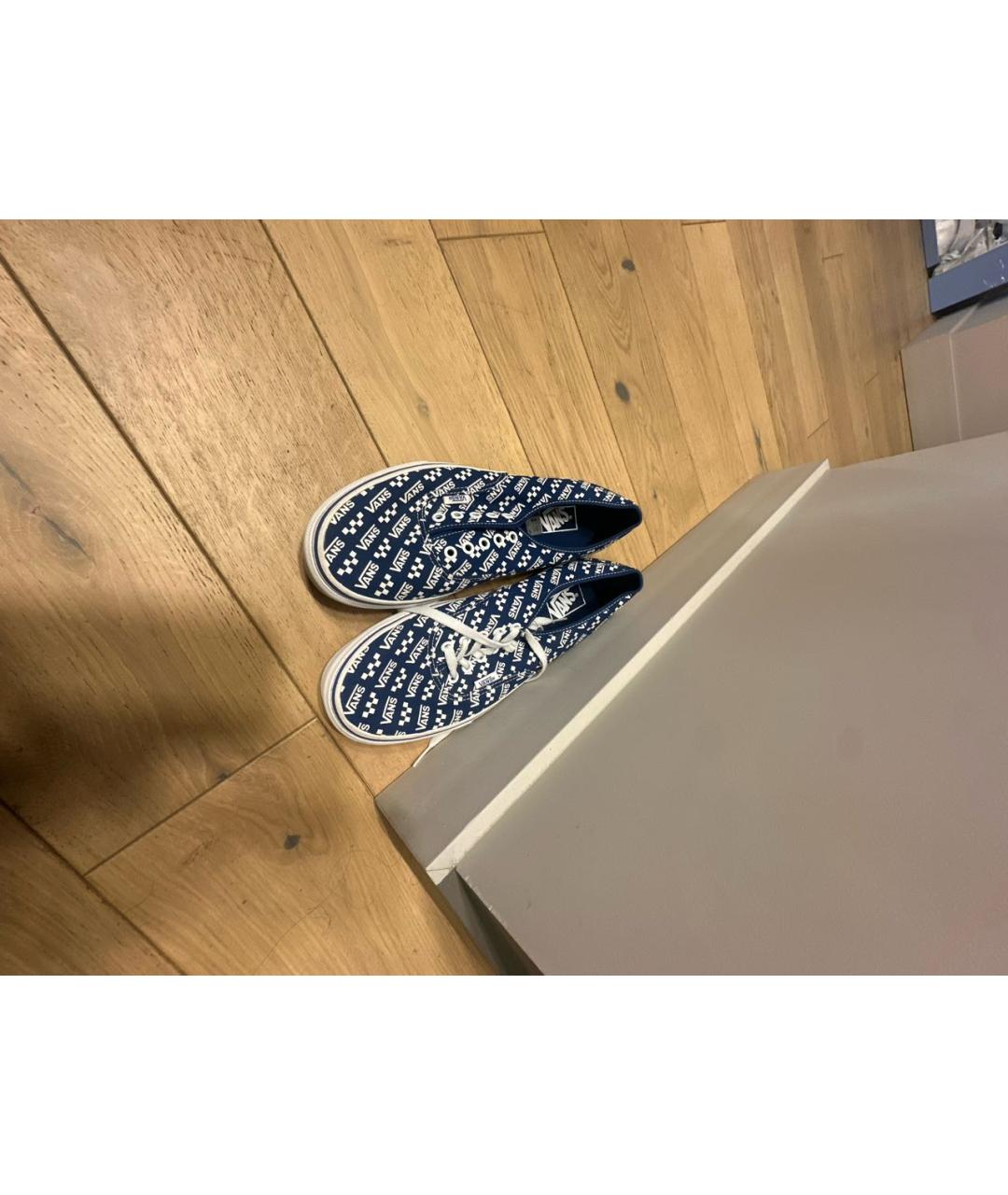 VANS Синие текстильные низкие кроссовки / кеды, фото 2