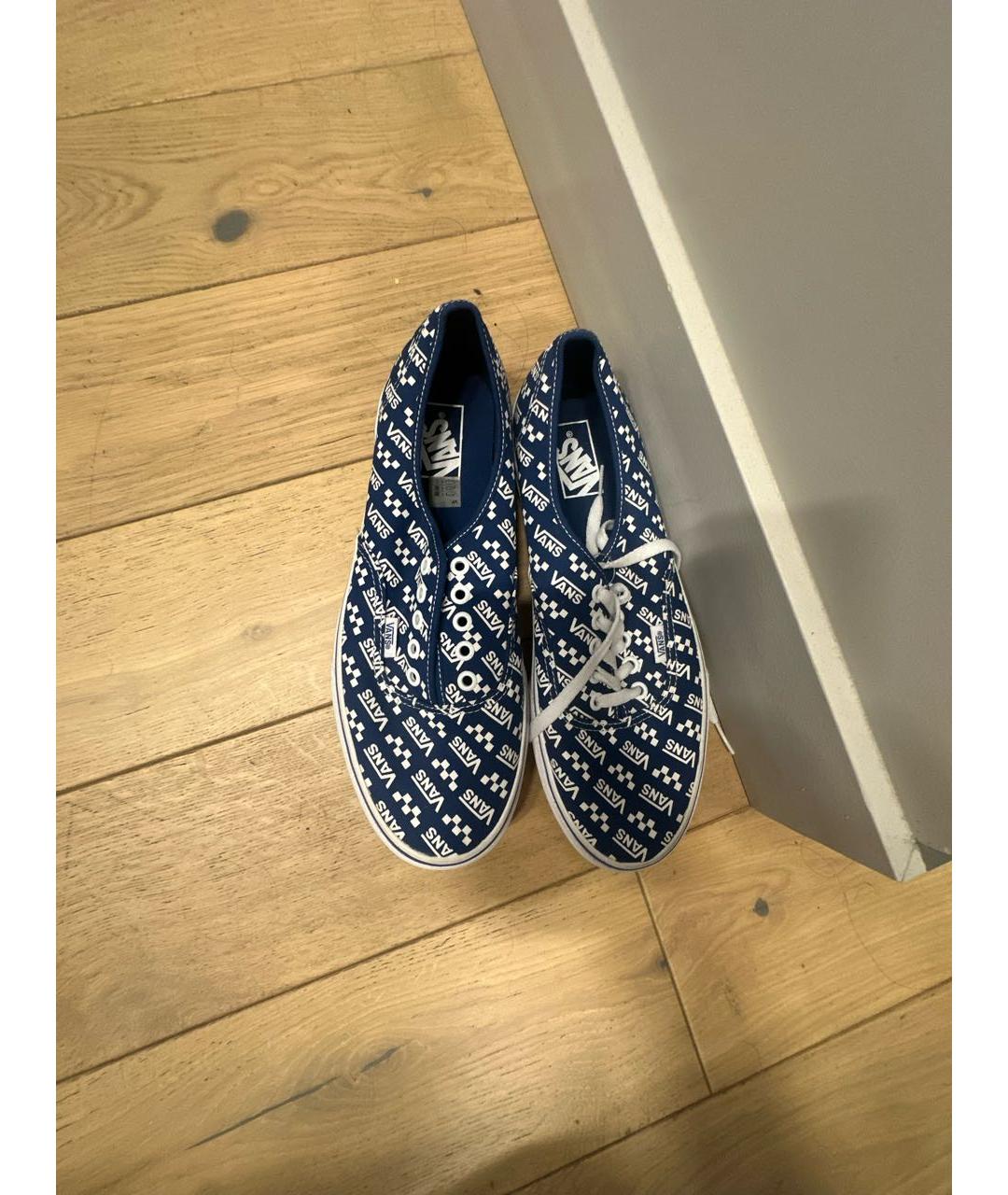 VANS Синие текстильные низкие кроссовки / кеды, фото 3