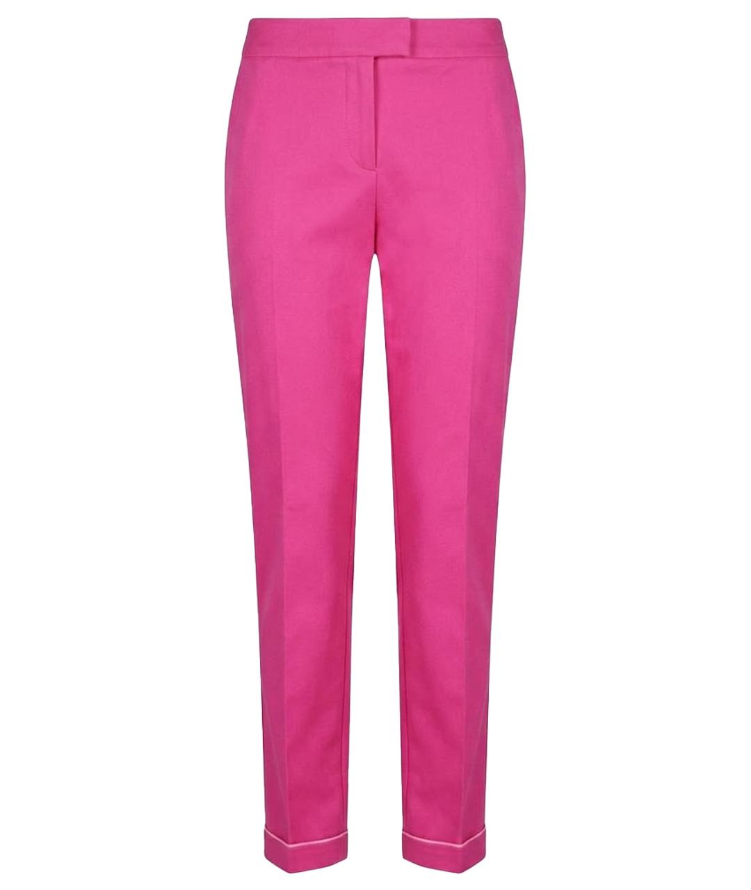 MAX&CO Розовые хлопковые прямые брюки, фото 1