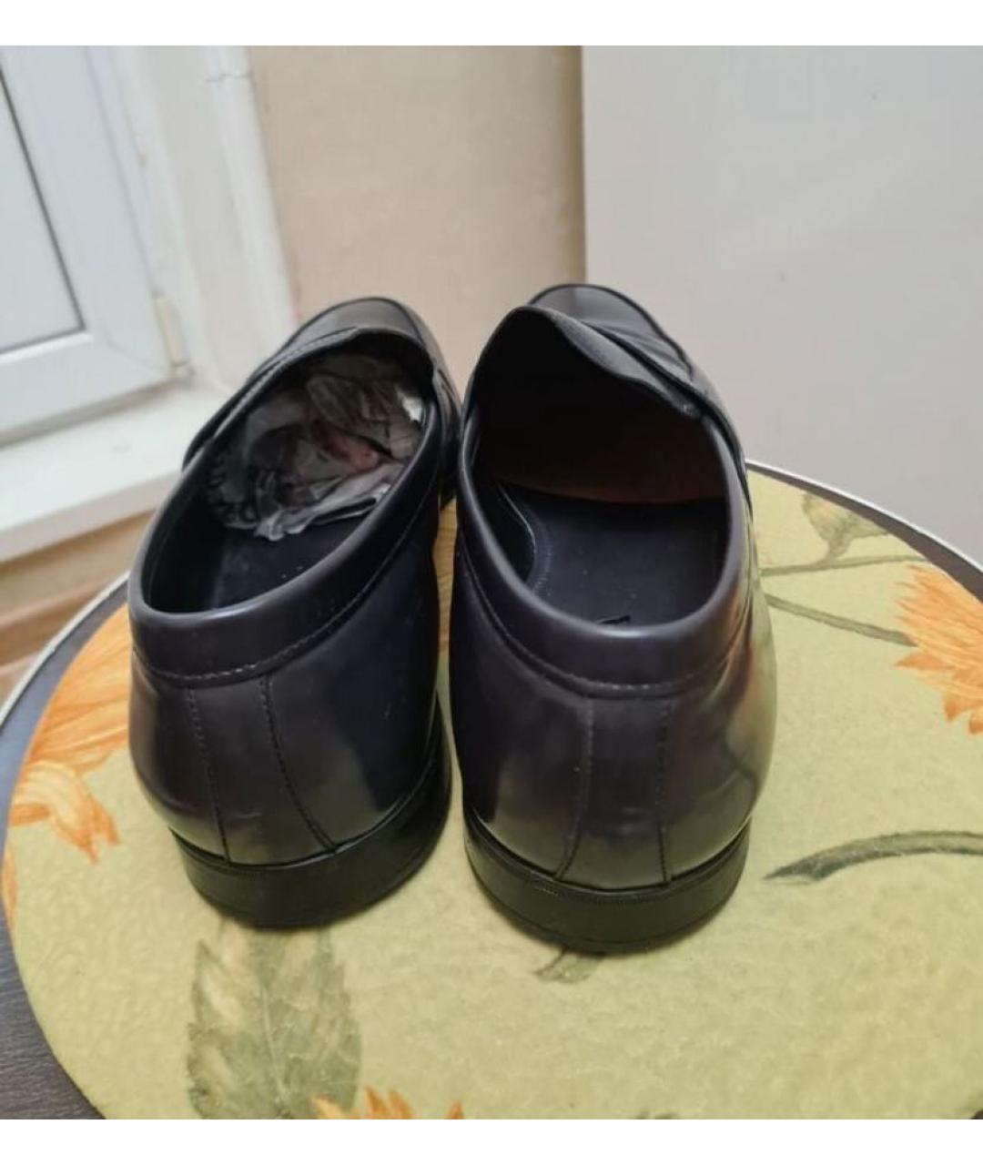 PRADA Черные кожаные лоферы, фото 3