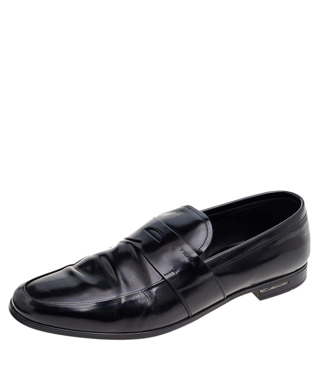 PRADA Черные кожаные лоферы, фото 6