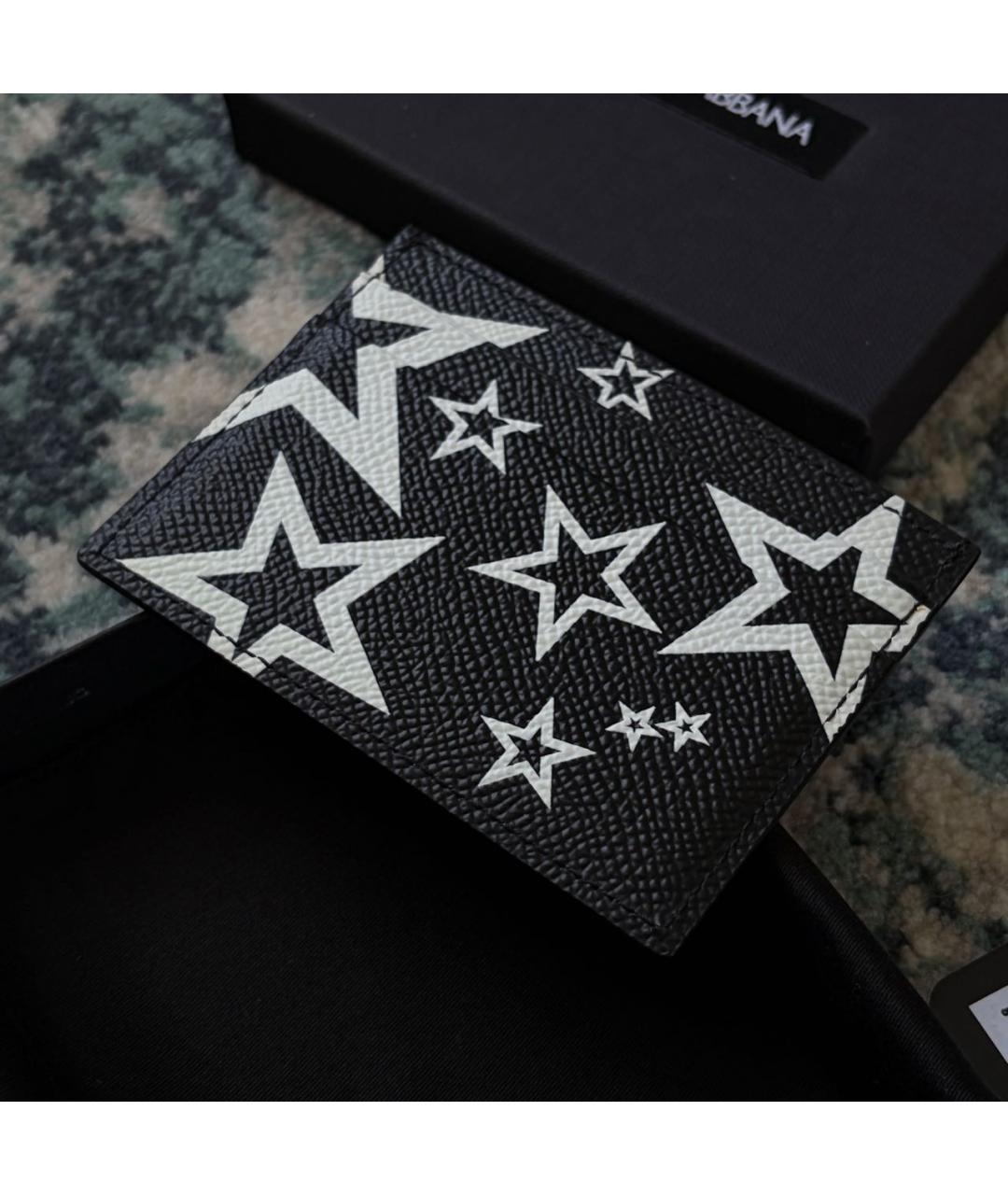 DOLCE&GABBANA Черный кожаный кардхолдер, фото 6