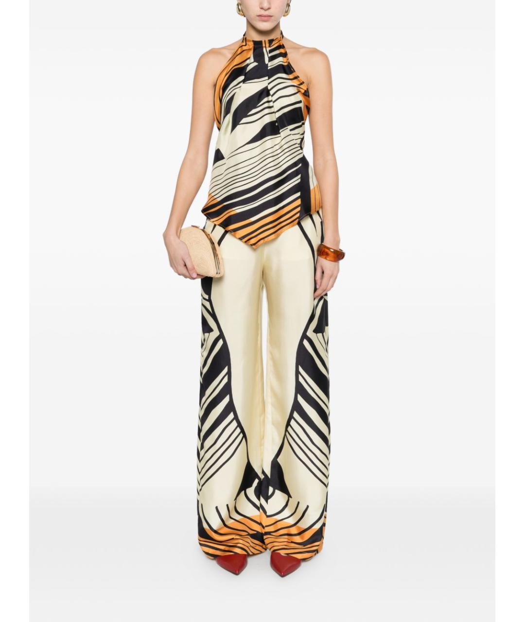 RAQUEL DINIZ Мульти прямые брюки, фото 5