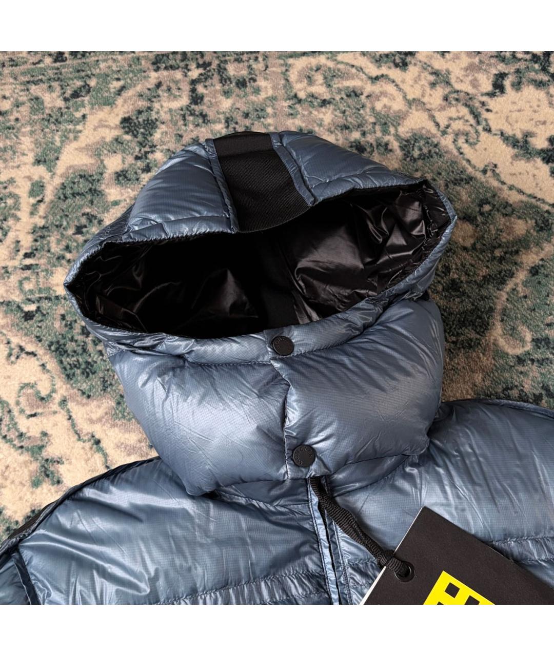 MONCLER Голубой пуховик, фото 5