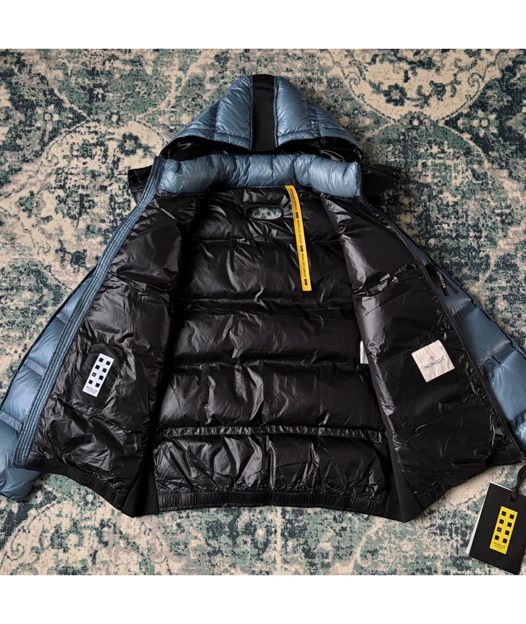 MONCLER Голубой пуховик, фото 6