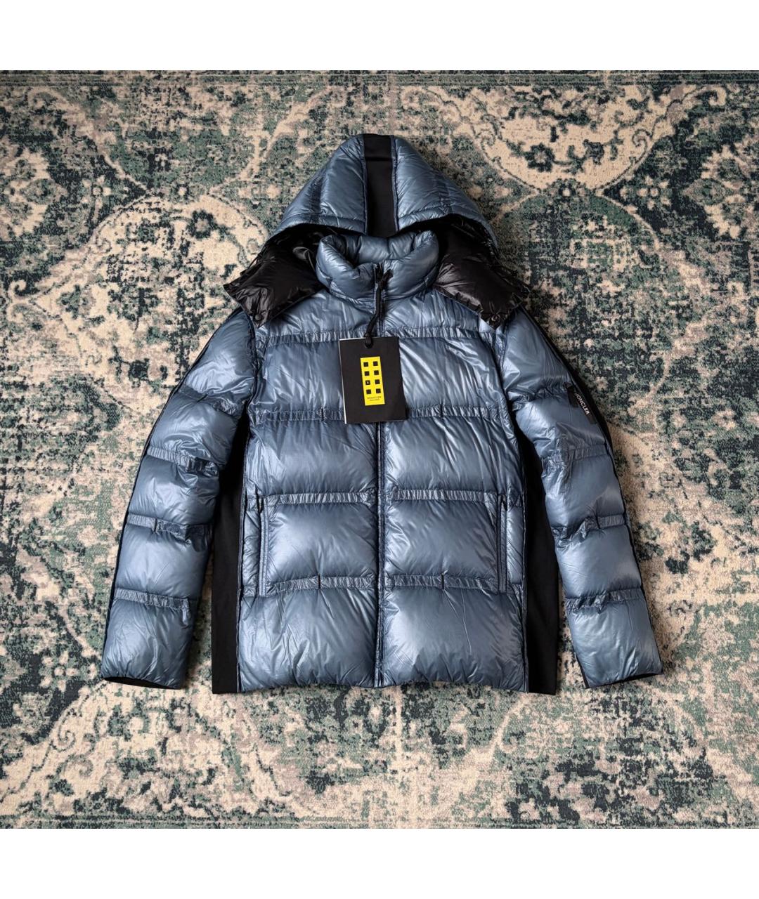 MONCLER Голубой пуховик, фото 9