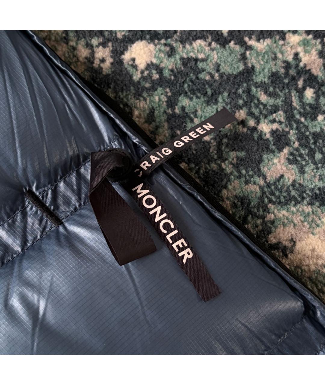 MONCLER Голубой пуховик, фото 4