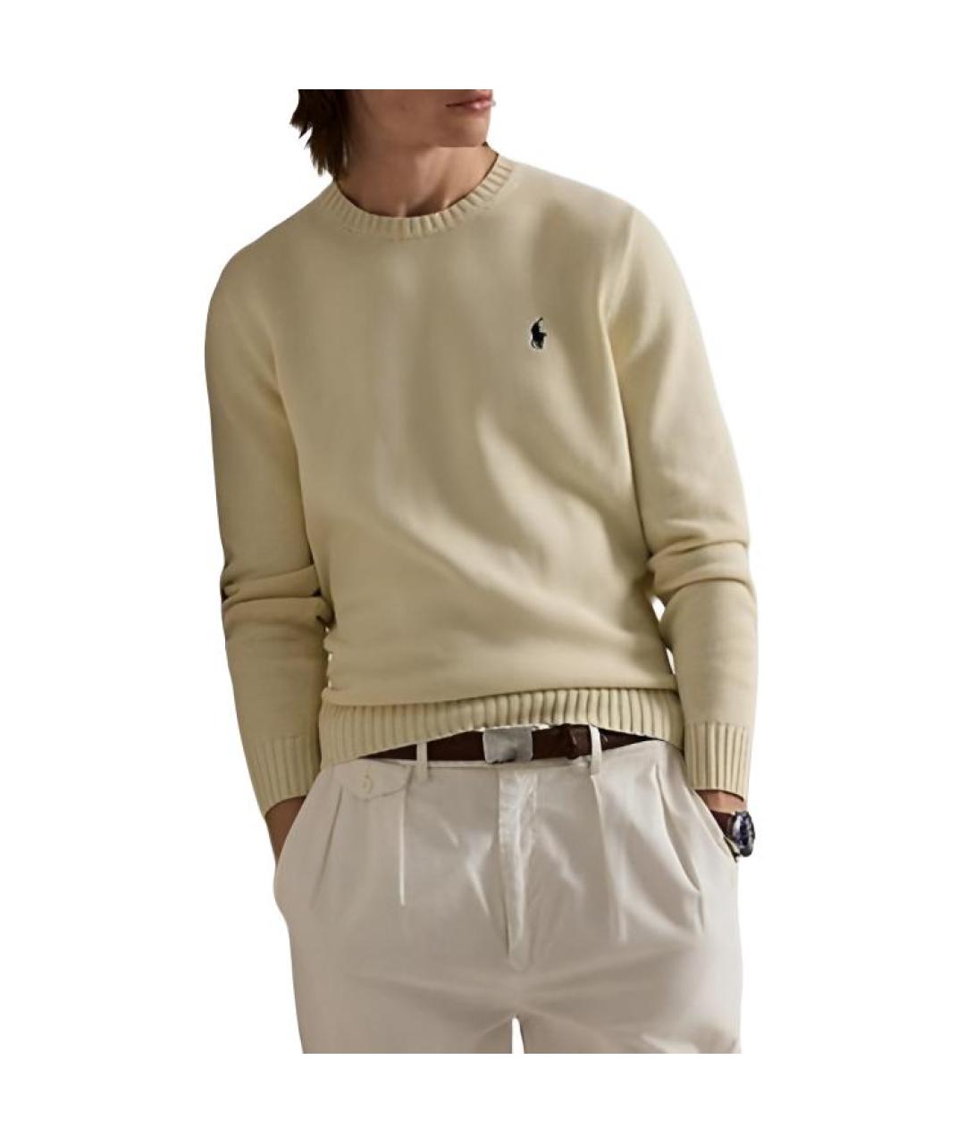 POLO RALPH LAUREN Бежевый джемпер / свитер, фото 3
