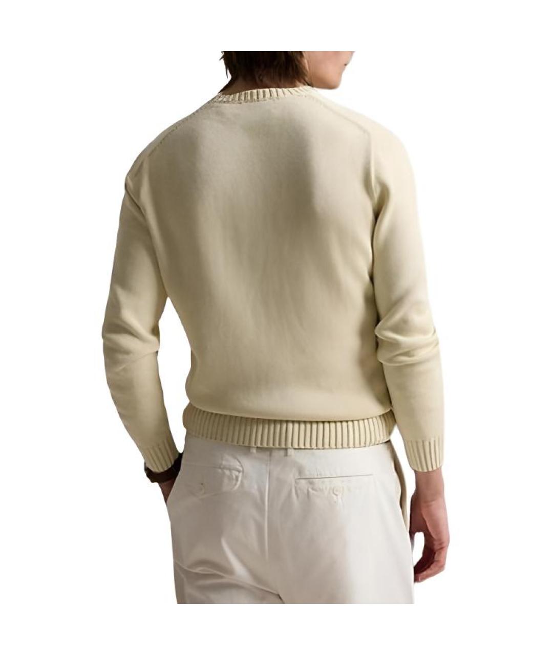 POLO RALPH LAUREN Бежевый джемпер / свитер, фото 4