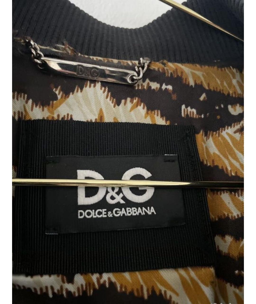 DOLCE&GABBANA Черная кожаная куртка, фото 7