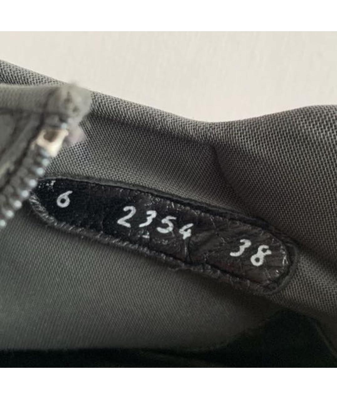 PRADA Черные кожаные ботинки, фото 3