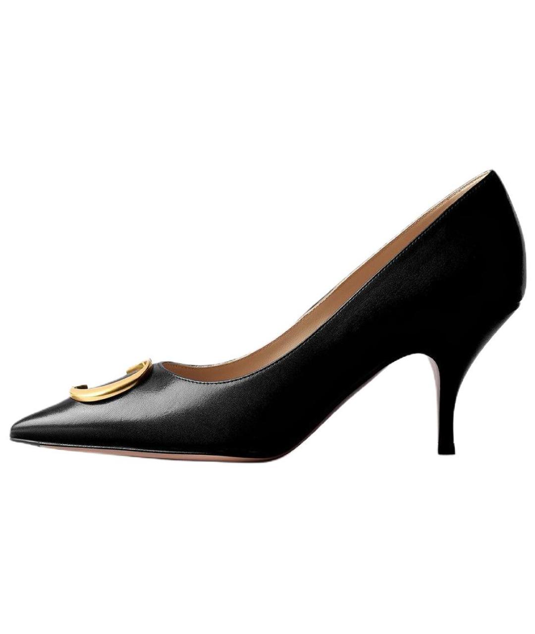 CHRISTIAN DIOR Черные кожаные туфли, фото 2