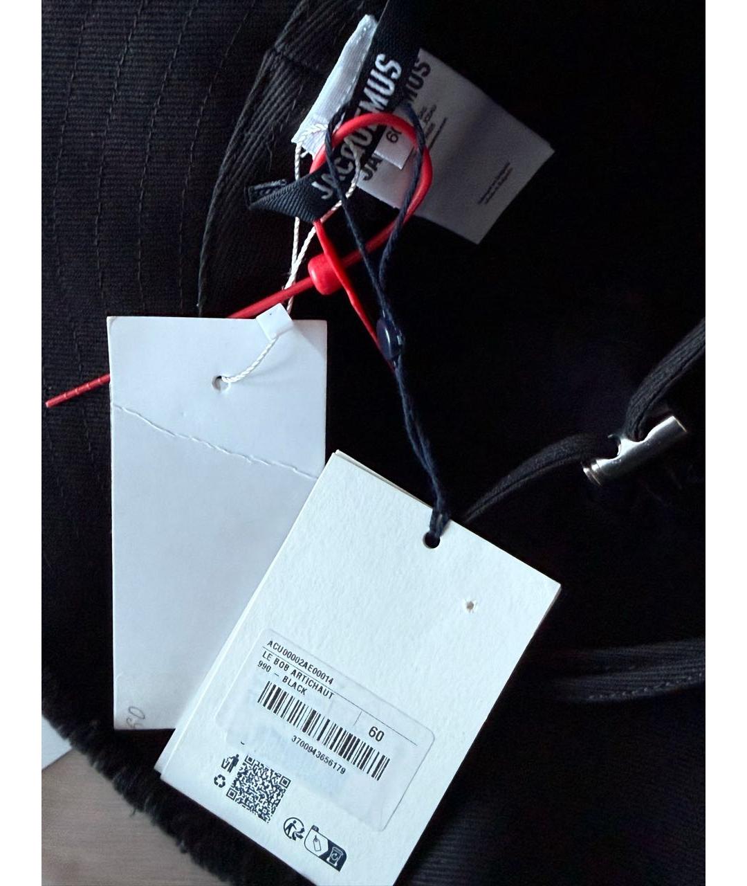 JACQUEMUS Черная хлопковая панама, фото 4