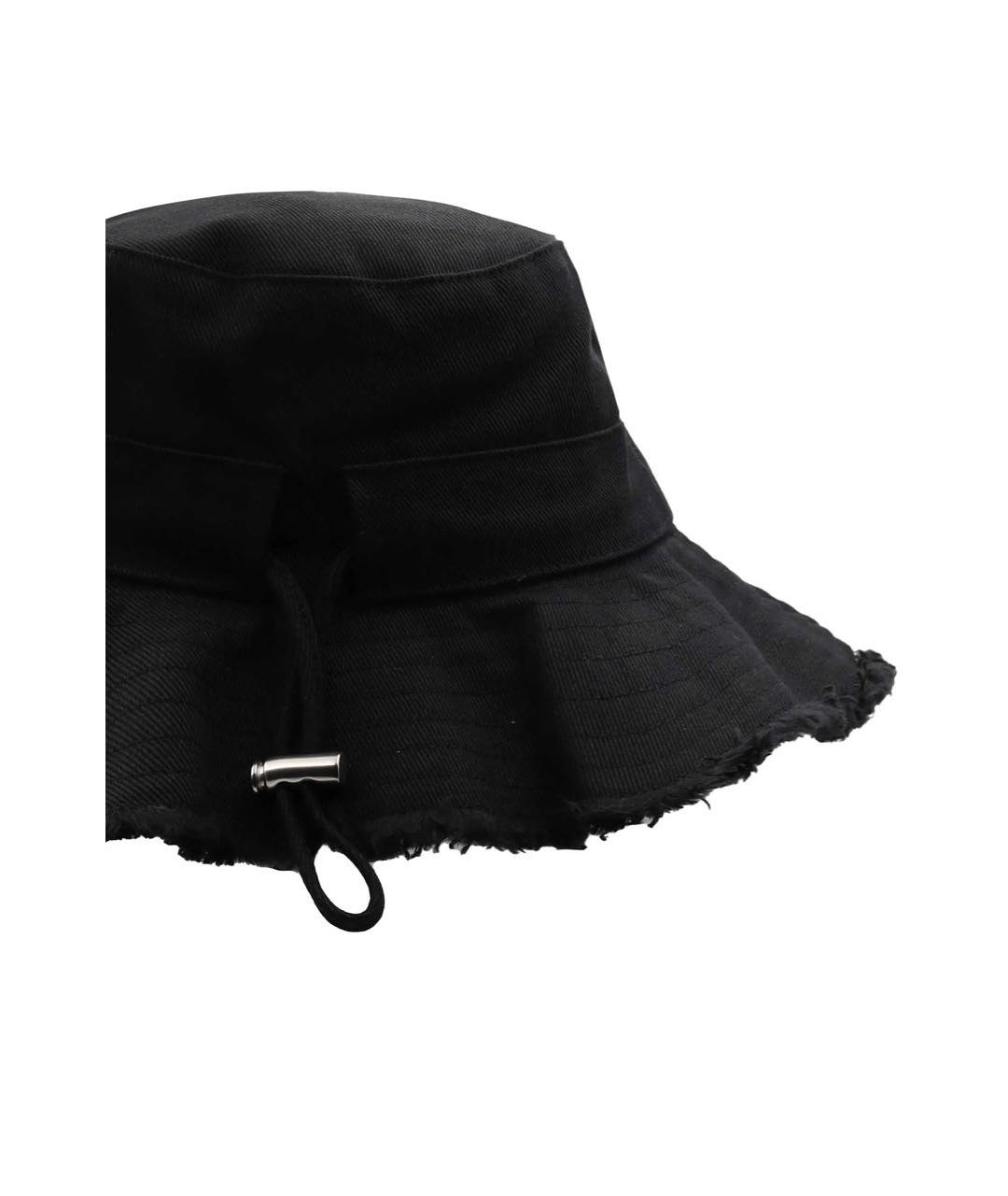 JACQUEMUS Черная хлопковая панама, фото 6