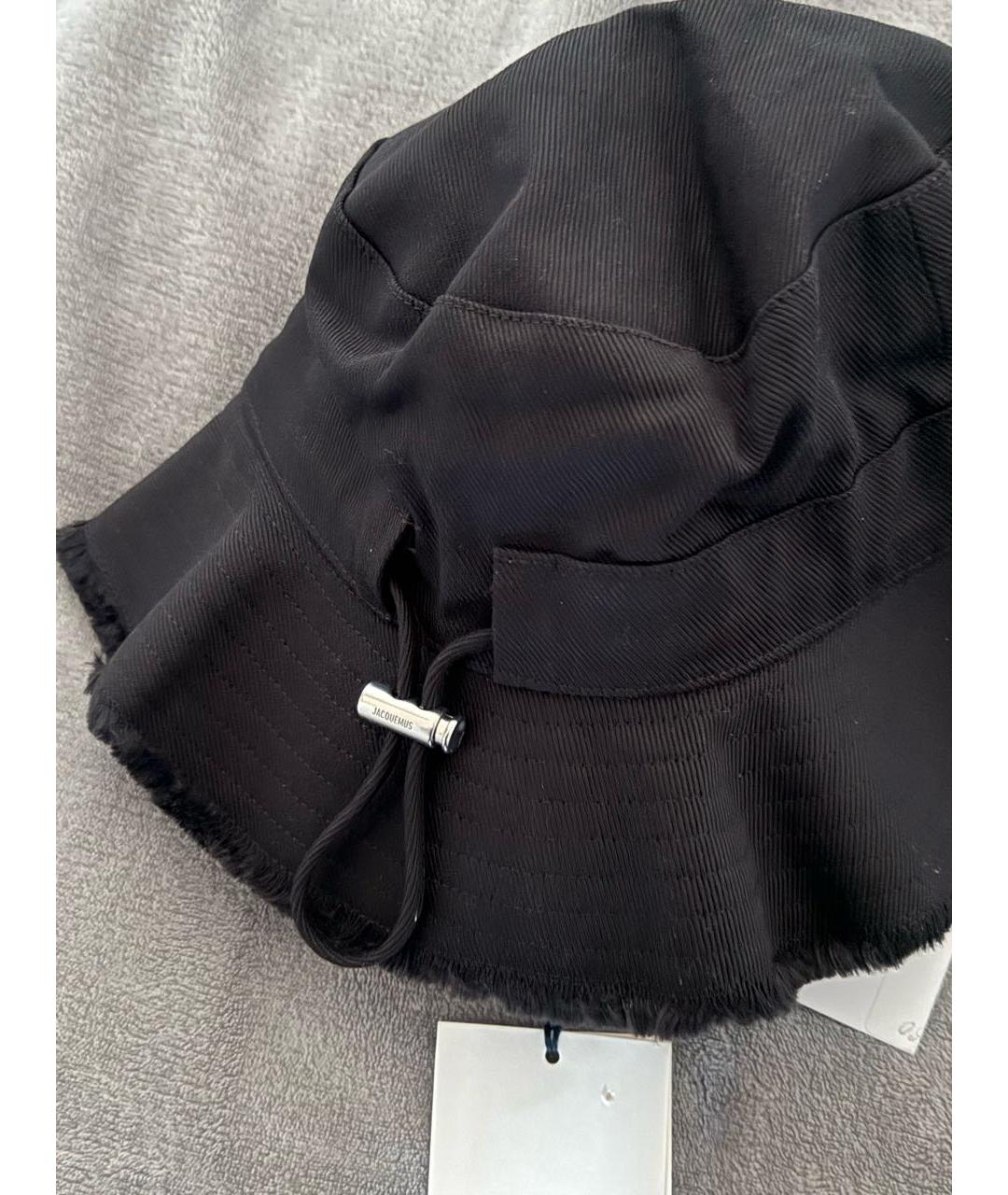 JACQUEMUS Черная хлопковая панама, фото 5