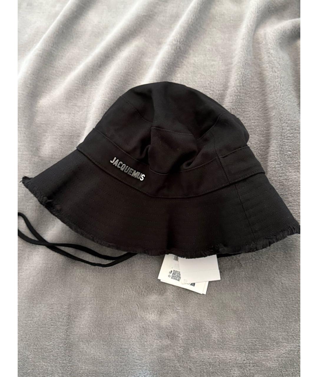 JACQUEMUS Черная хлопковая панама, фото 2