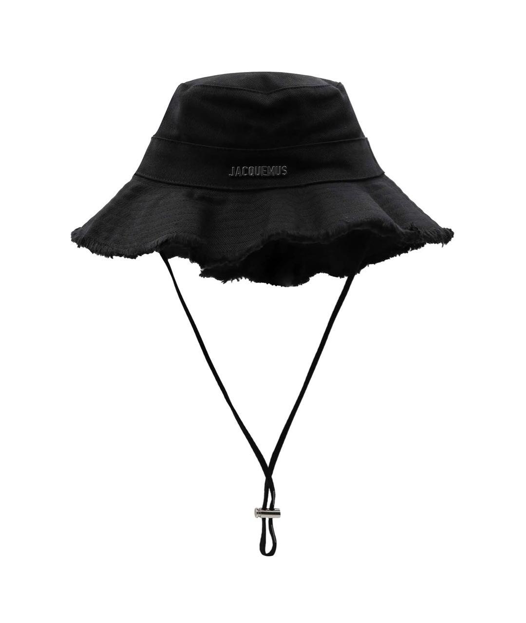 JACQUEMUS Черная хлопковая панама, фото 1