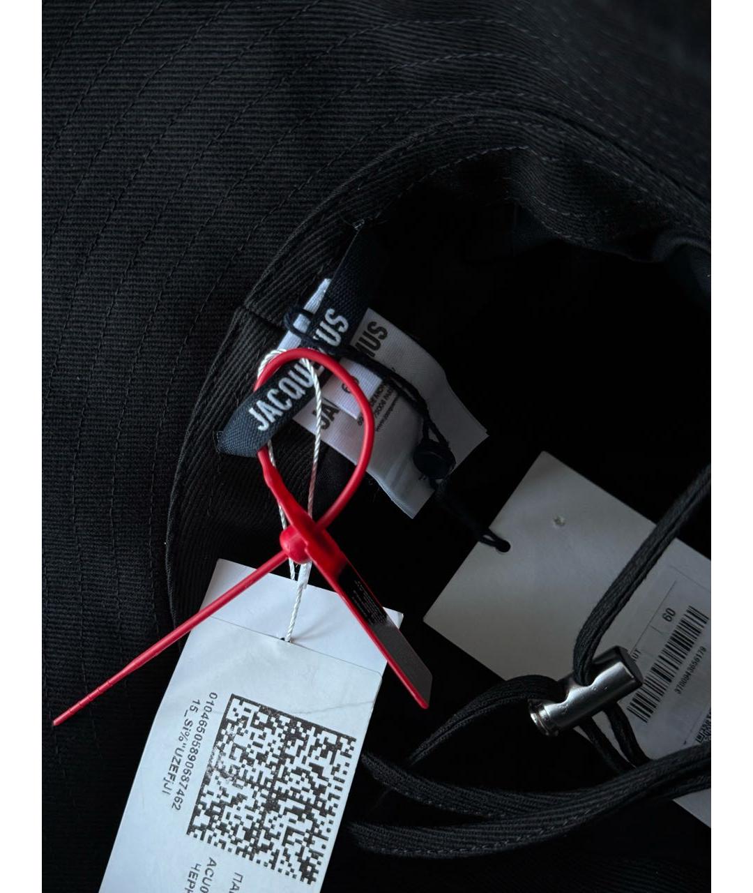 JACQUEMUS Черная хлопковая панама, фото 3