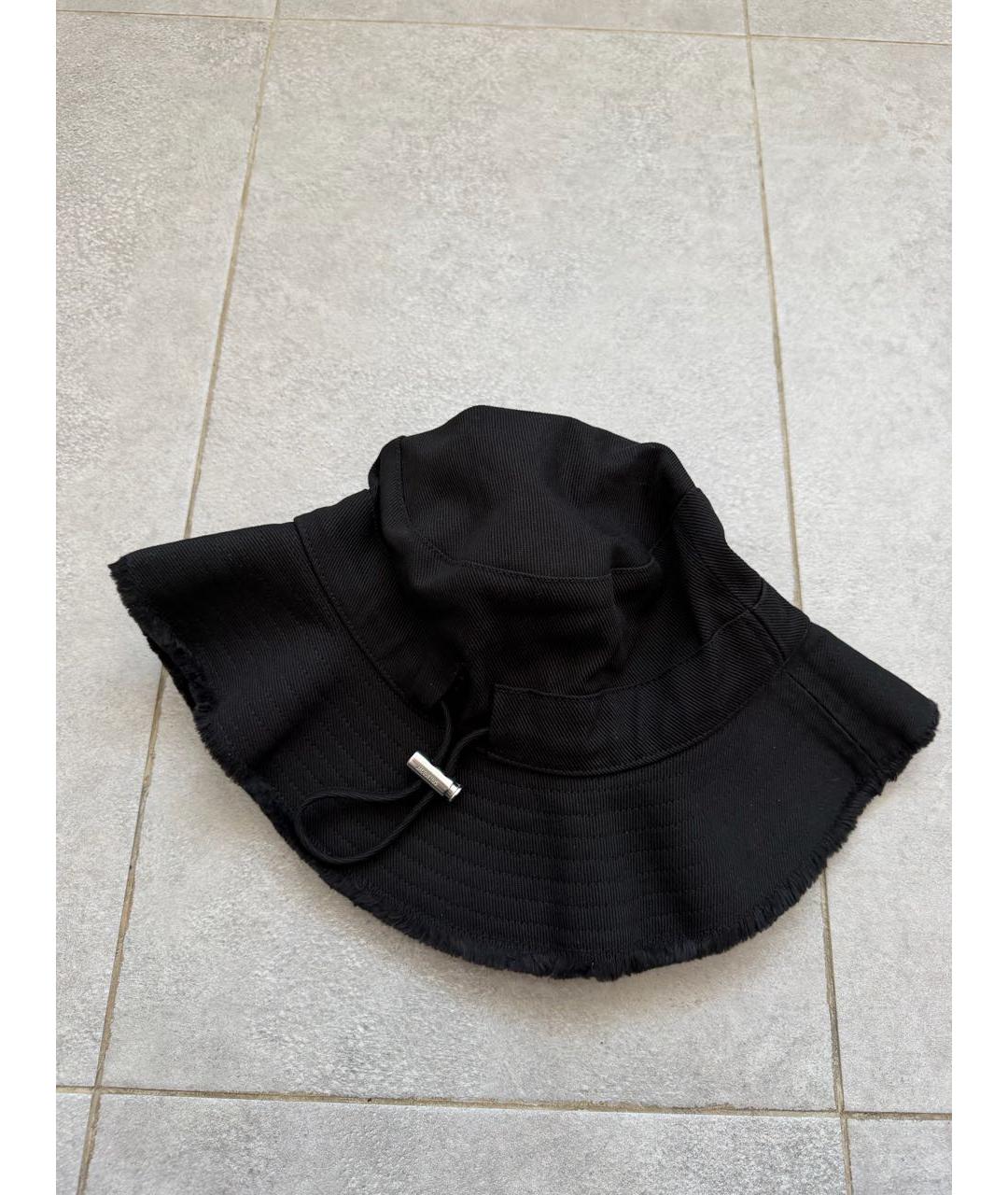 JACQUEMUS Черная хлопковая панама, фото 3