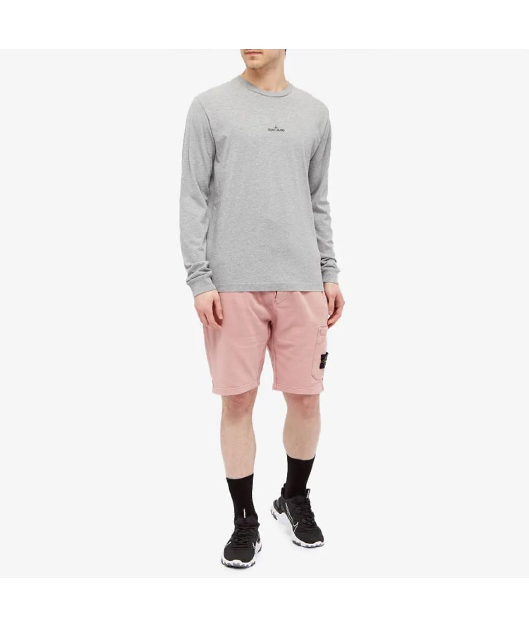 STONE ISLAND Розовые шорты, фото 3