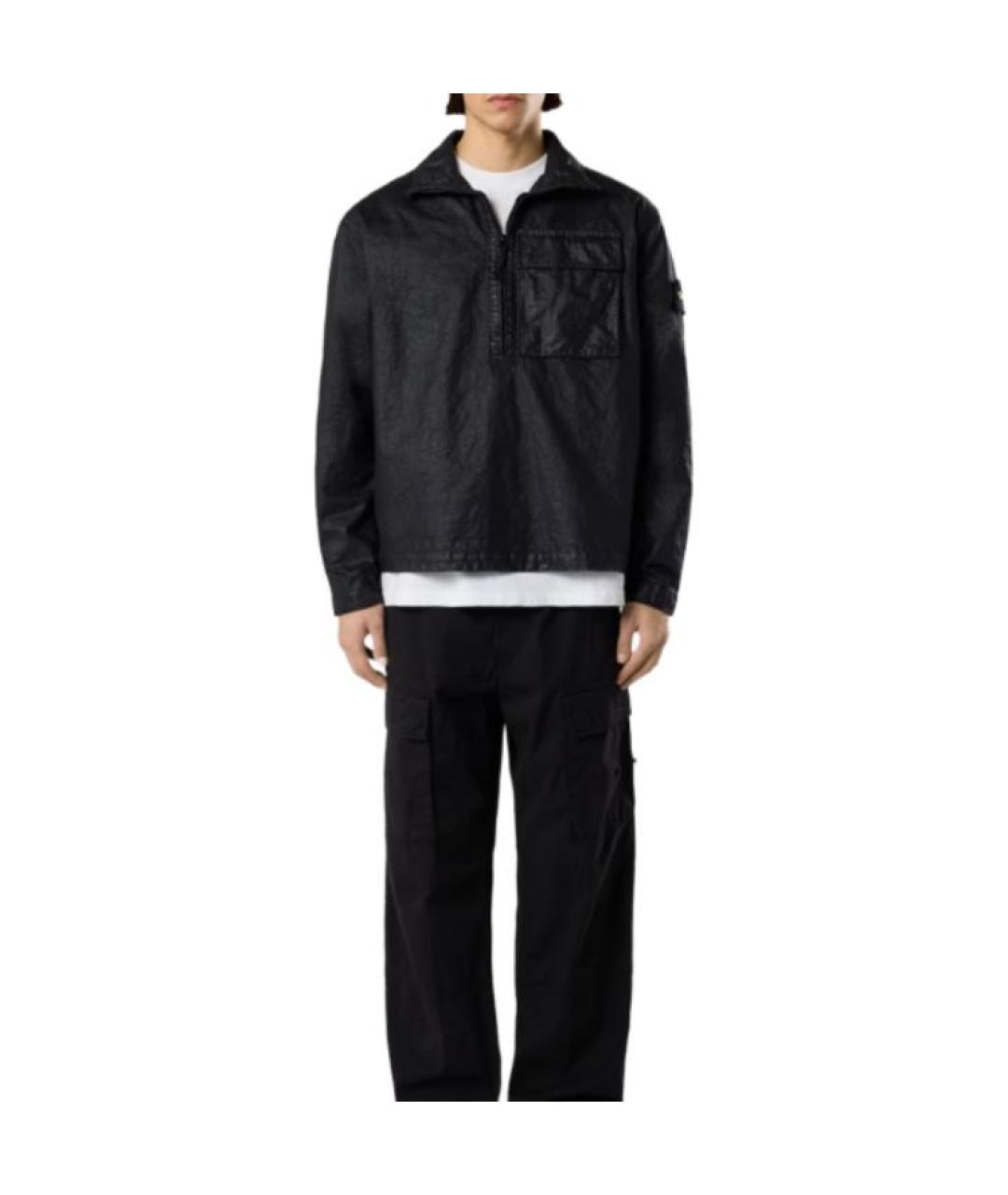 STONE ISLAND Черная куртка, фото 3