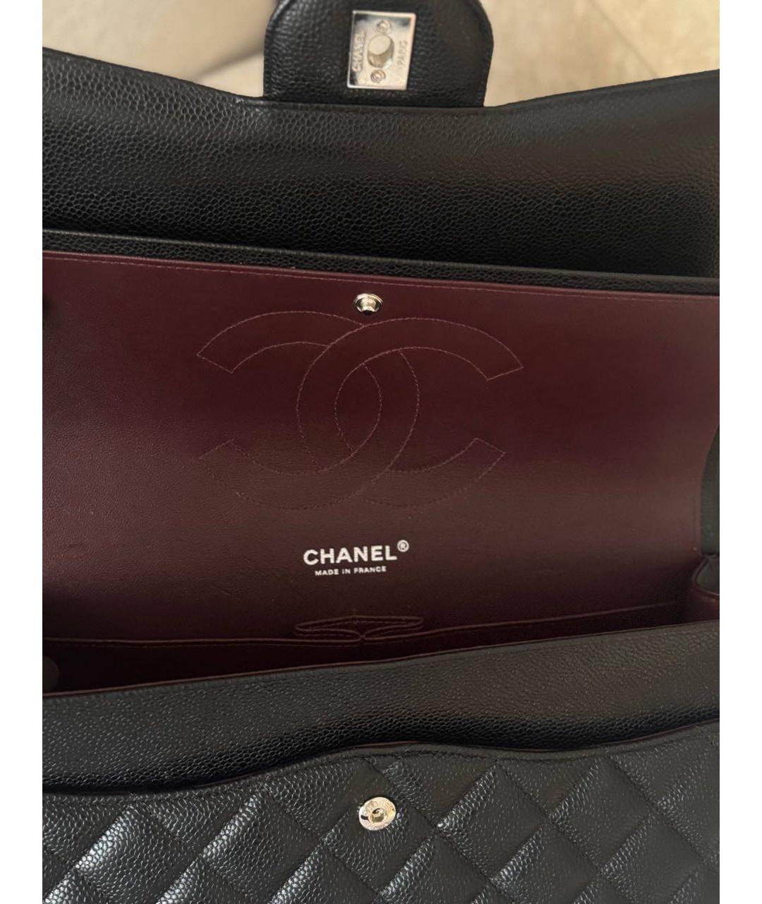 CHANEL Черная кожаная сумка через плечо, фото 8