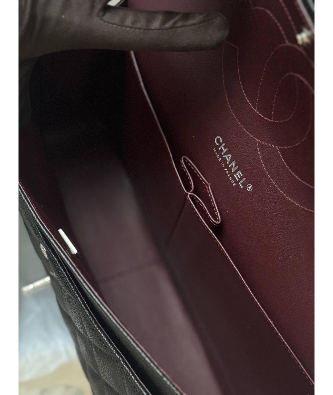 CHANEL Черная кожаная сумка через плечо, фото 7
