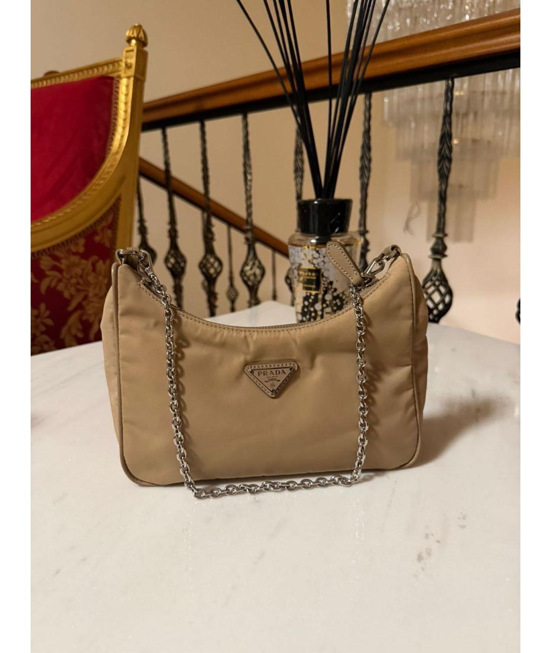PRADA Бежевая сумка через плечо, фото 2