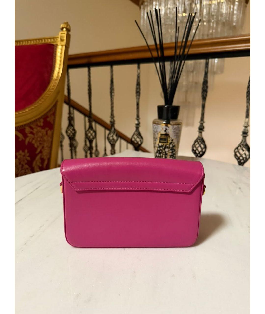 JACQUEMUS Розовая кожаная сумка с короткими ручками, фото 2