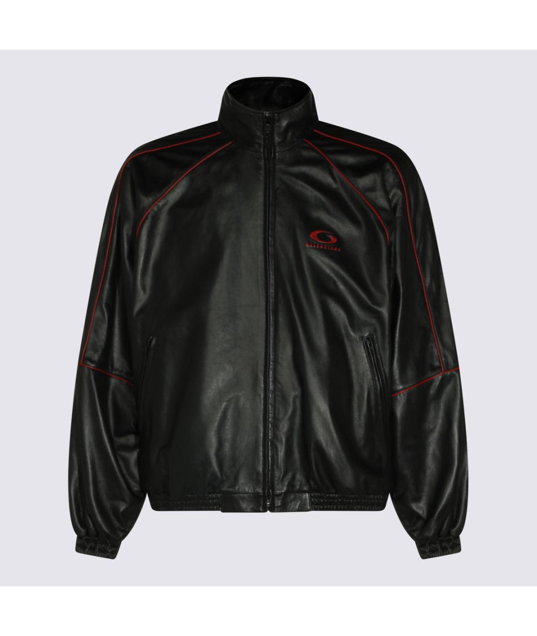 BALENCIAGA Черная кожаная куртка, фото 5