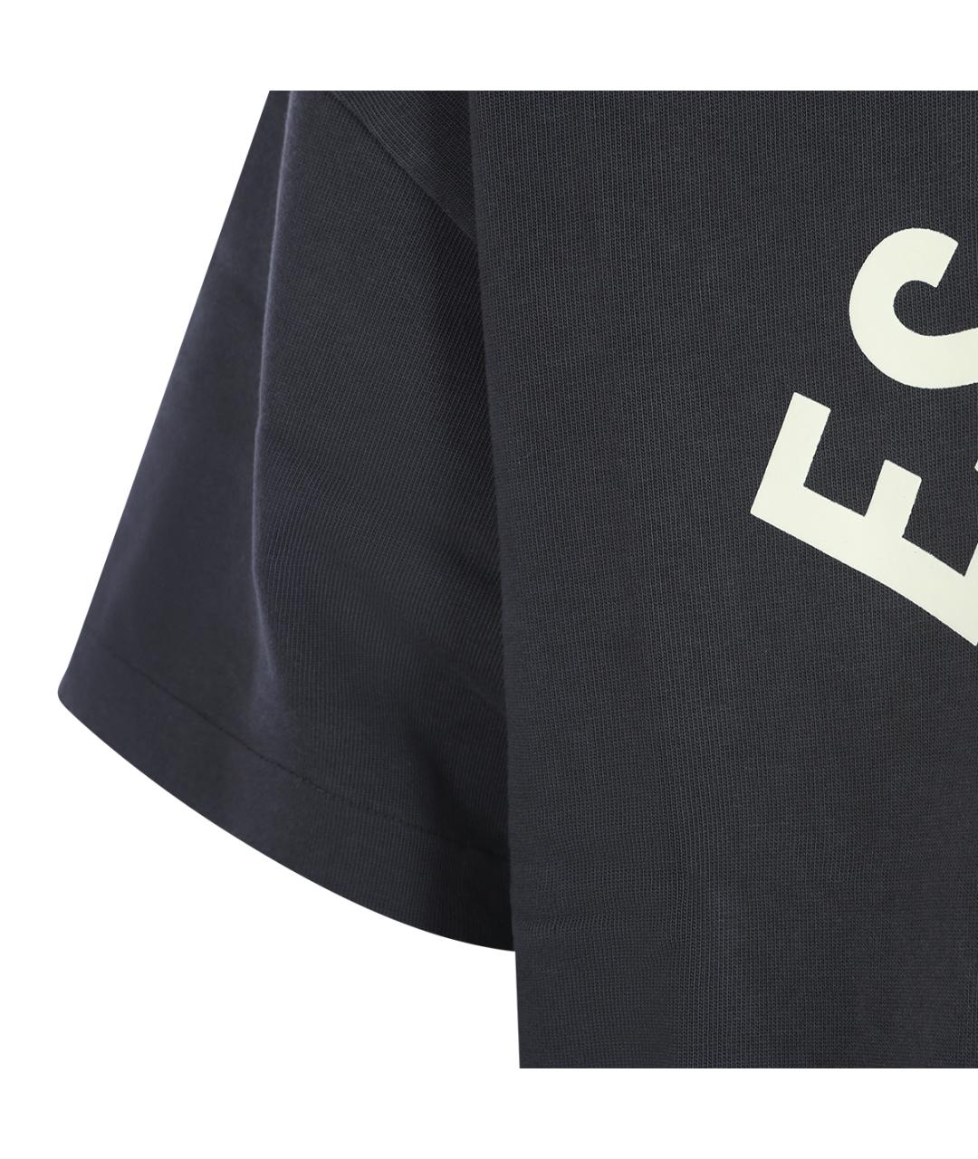 FEAR OF GOD ESSENTIALS Черная хлопковая футболка, фото 4