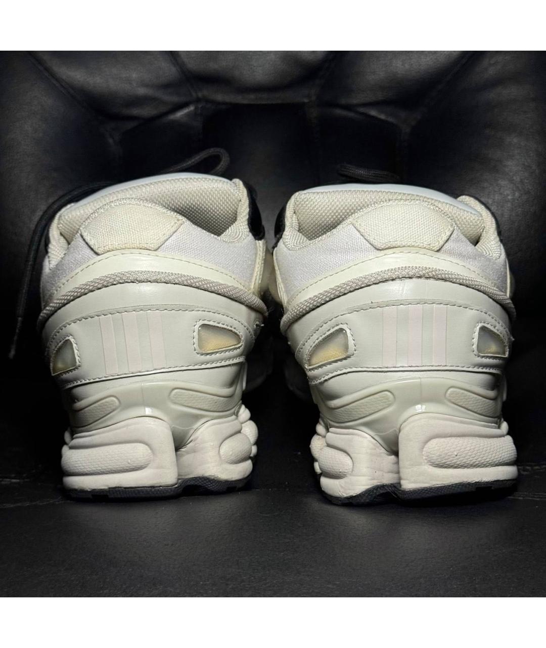 ADIDAS X RAF SIMONS Белые текстильные низкие кроссовки / кеды, фото 2