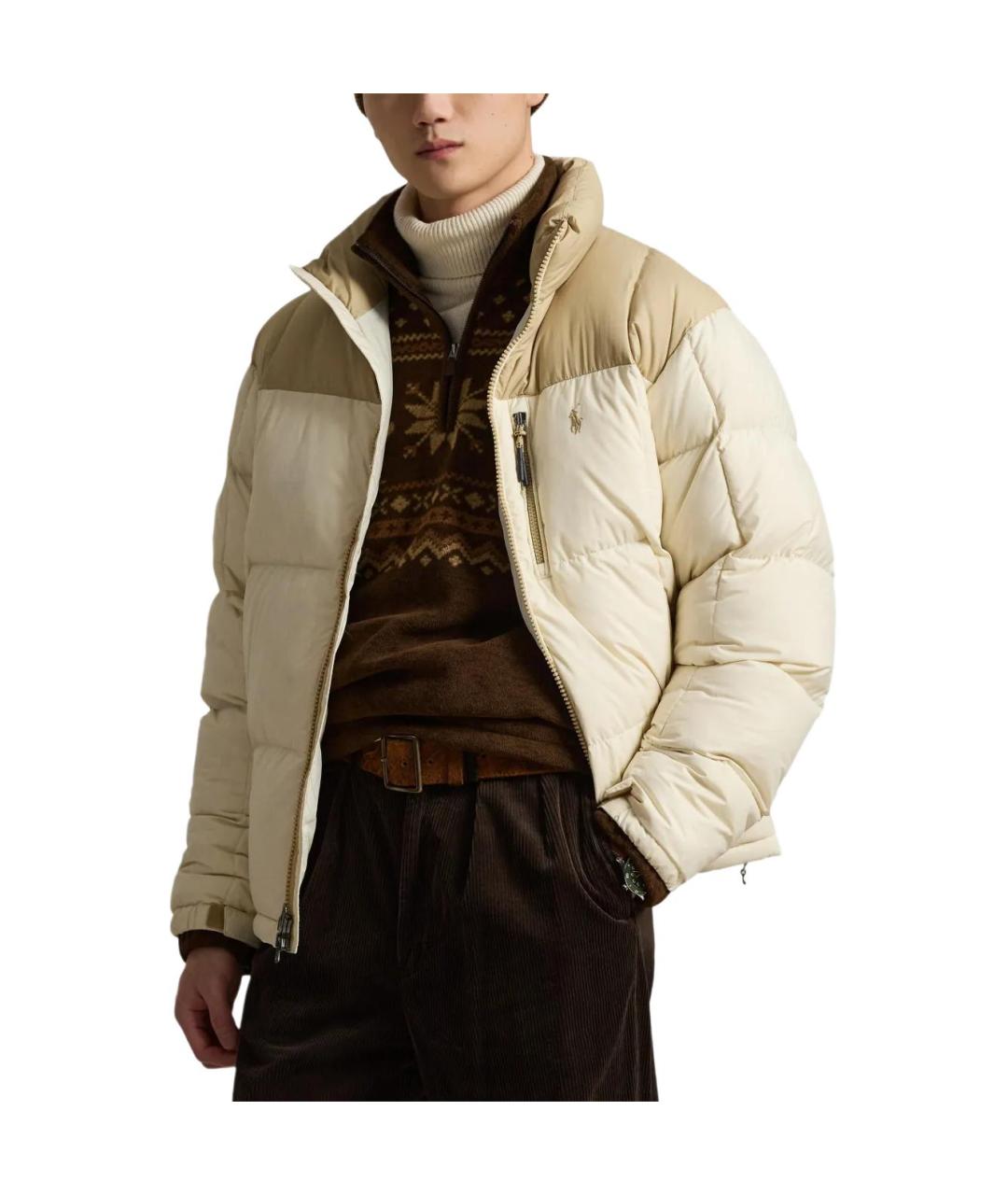 POLO RALPH LAUREN Коричневый пуховик, фото 2