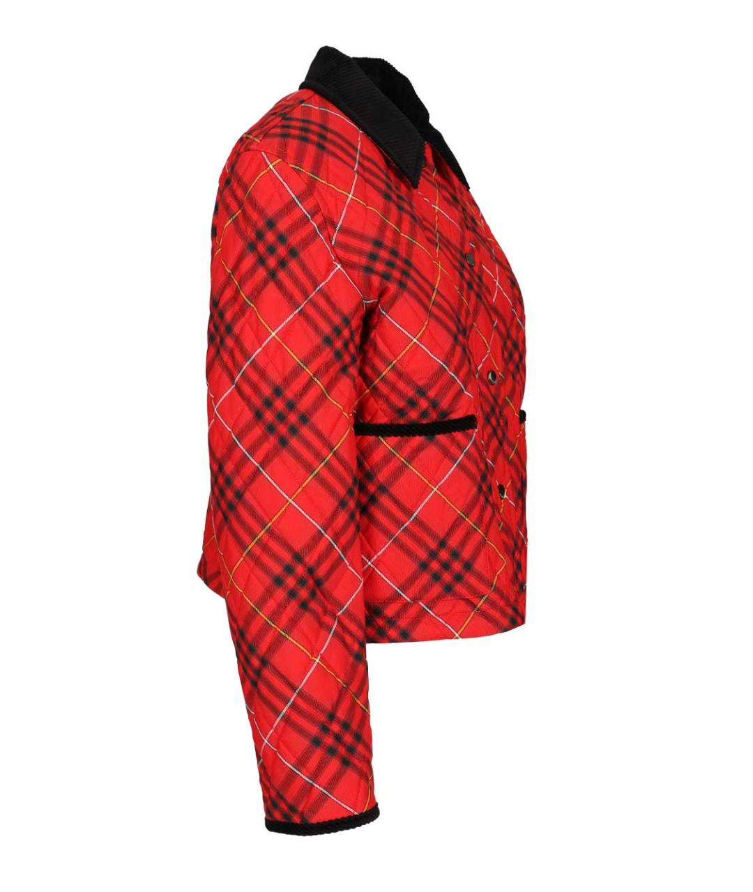BURBERRY Красная хлопковая куртка, фото 3