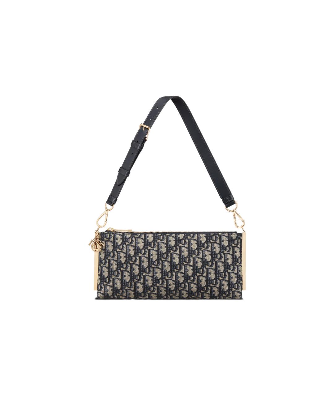 CHRISTIAN DIOR Темно-синяя сумка через плечо, фото 5