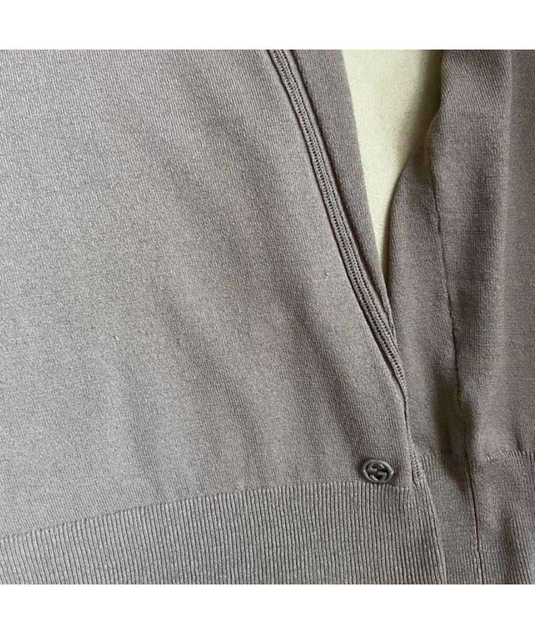 GUCCI Коричневый шерстяной джемпер / свитер, фото 3