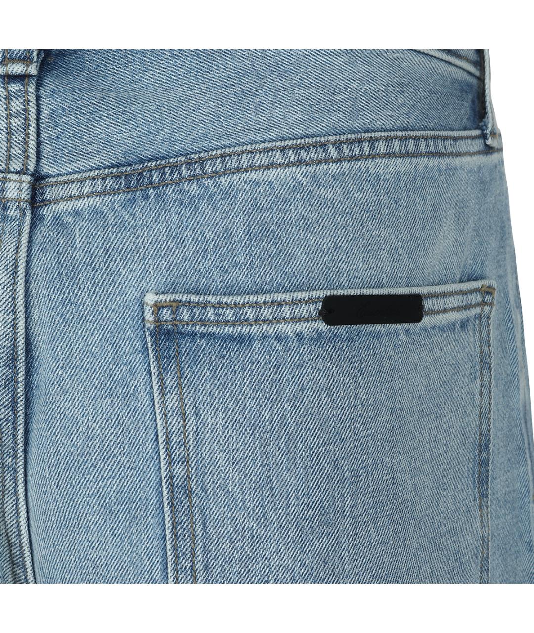 FEAR OF GOD ESSENTIALS Голубые хлопковые прямые джинсы, фото 4