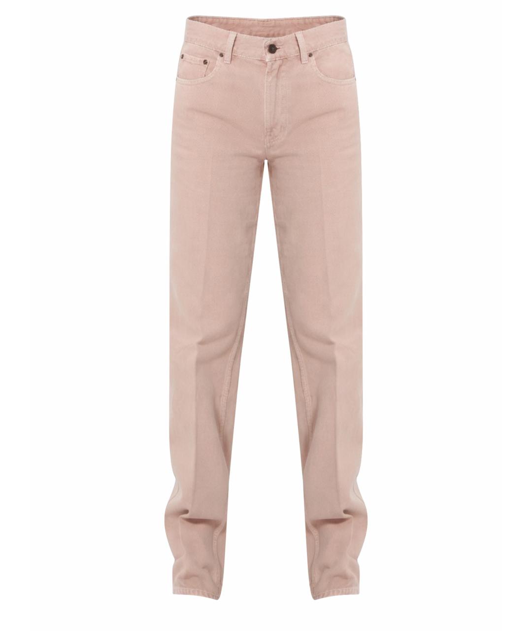 CHLOE Розовые хлопковые прямые джинсы, фото 1