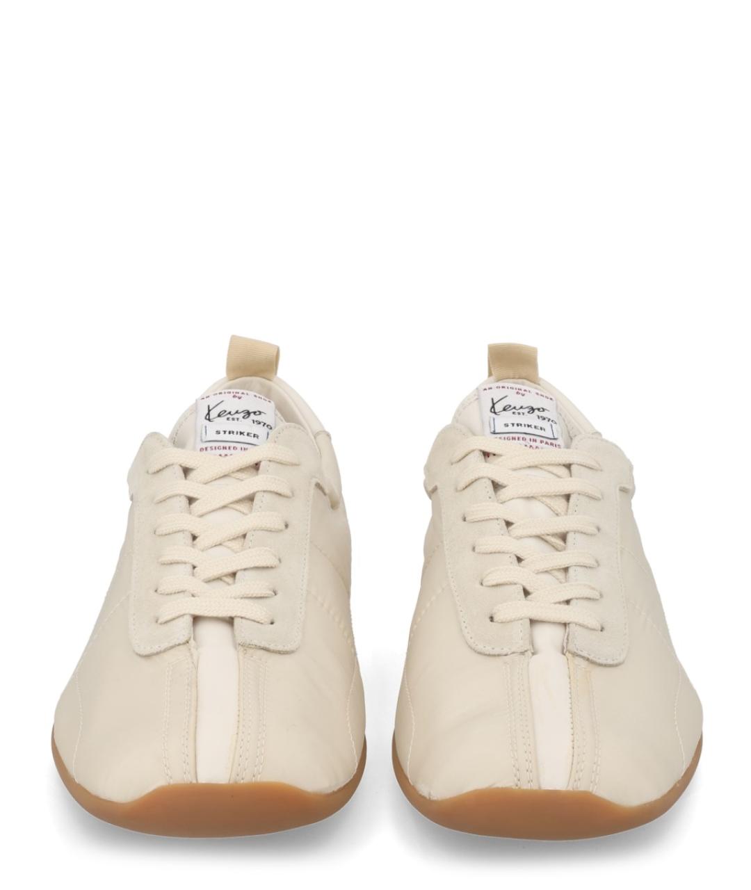 KENZO Бежевые синтетические низкие кроссовки / кеды, фото 2
