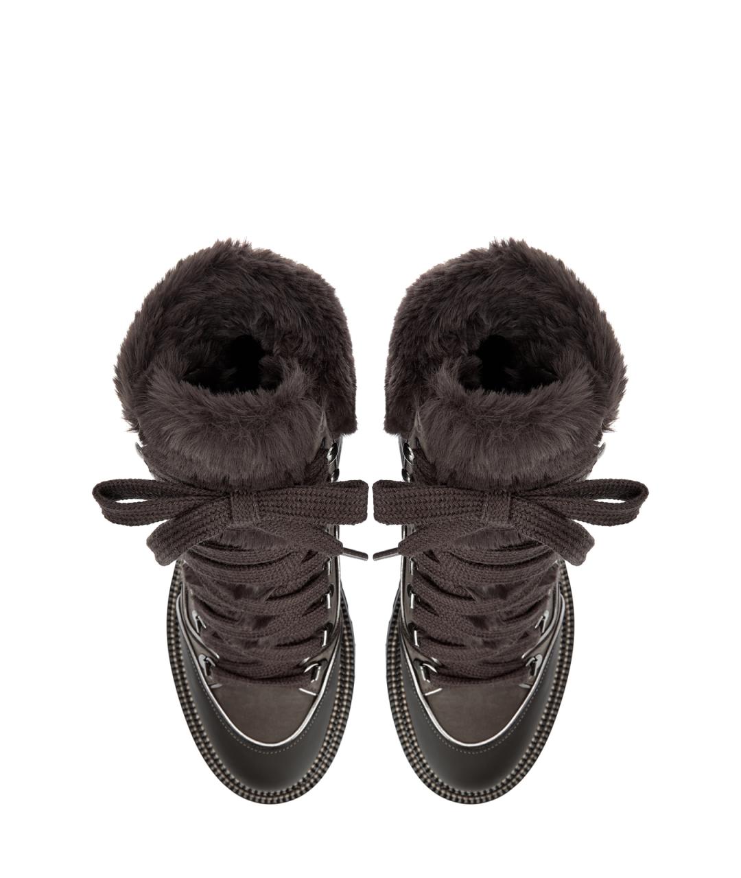 PESERICO Коричневые кожаные ботинки, фото 4