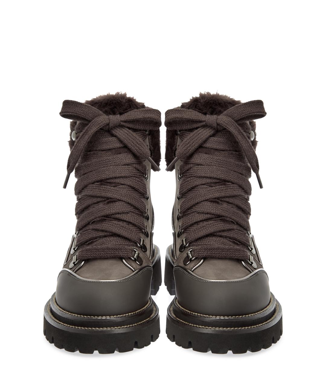 PESERICO Коричневые кожаные ботинки, фото 5