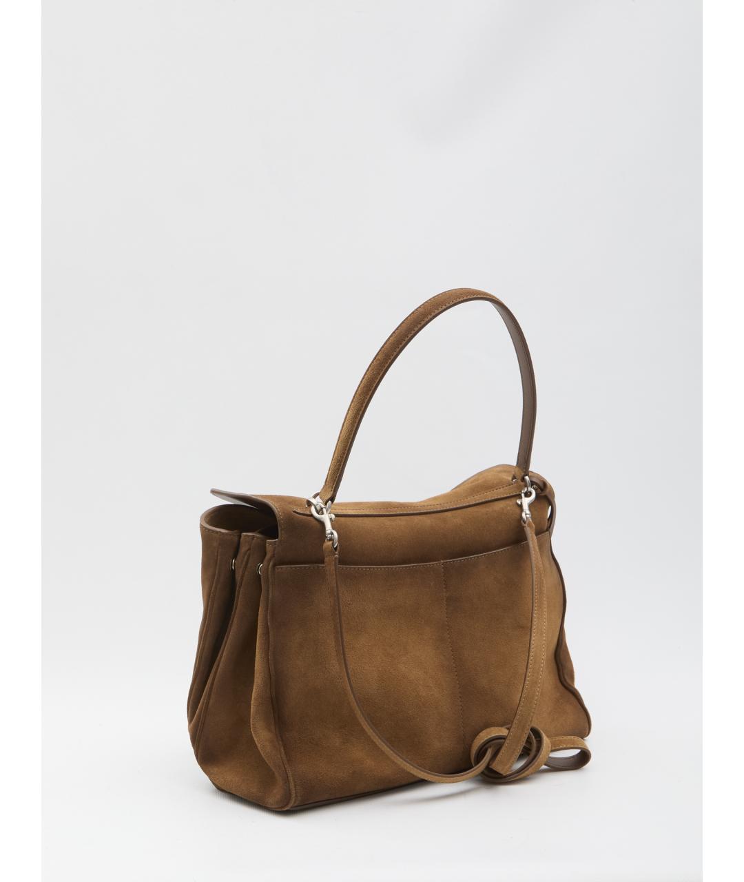 BALENCIAGA Коричневая кожаная сумка тоут, фото 2